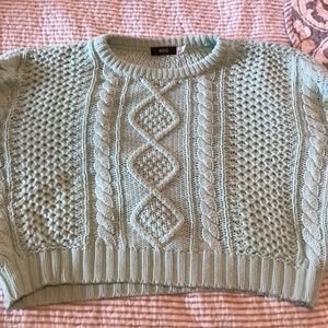 BDG mint cropped sweater